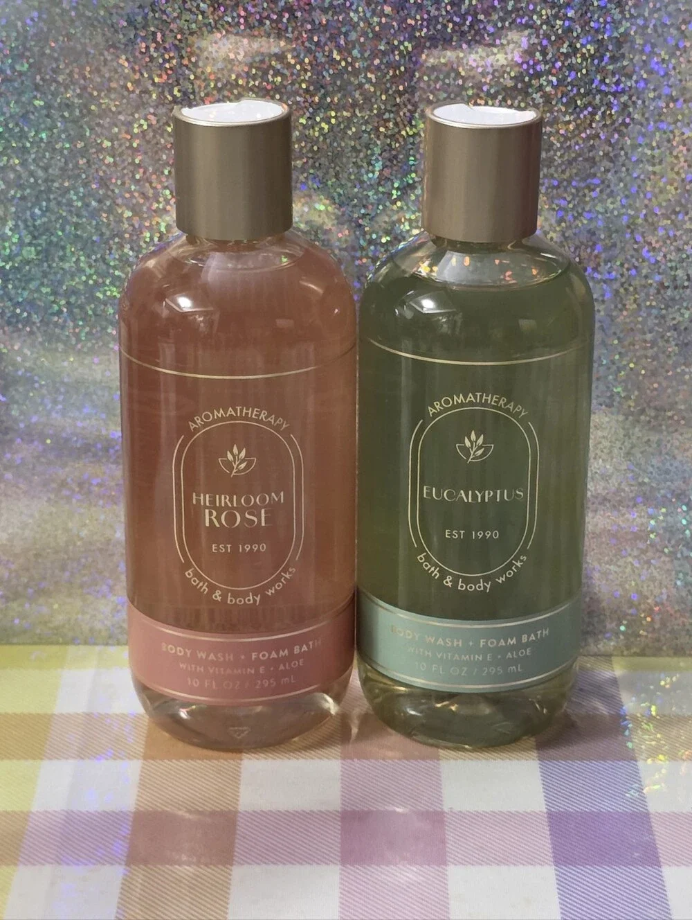 Bath & Body Works Heirloom Rose & Eucalyptus Body Wash & Foam Bath Set NEW
